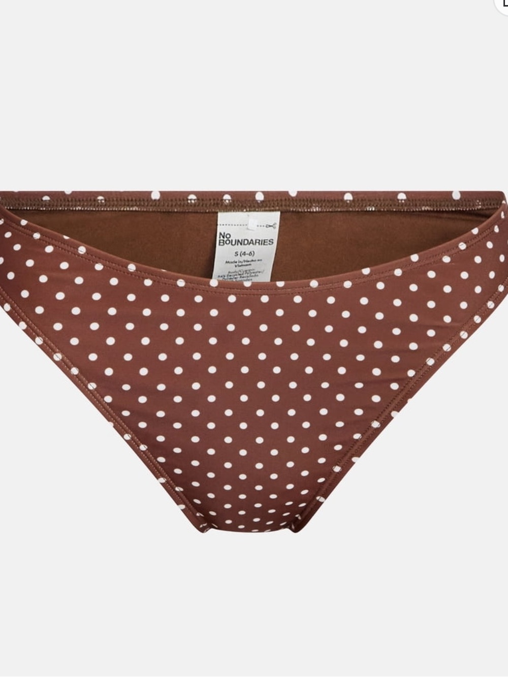 No Boundaries High Cut Polka Dot Bikini Bottoms